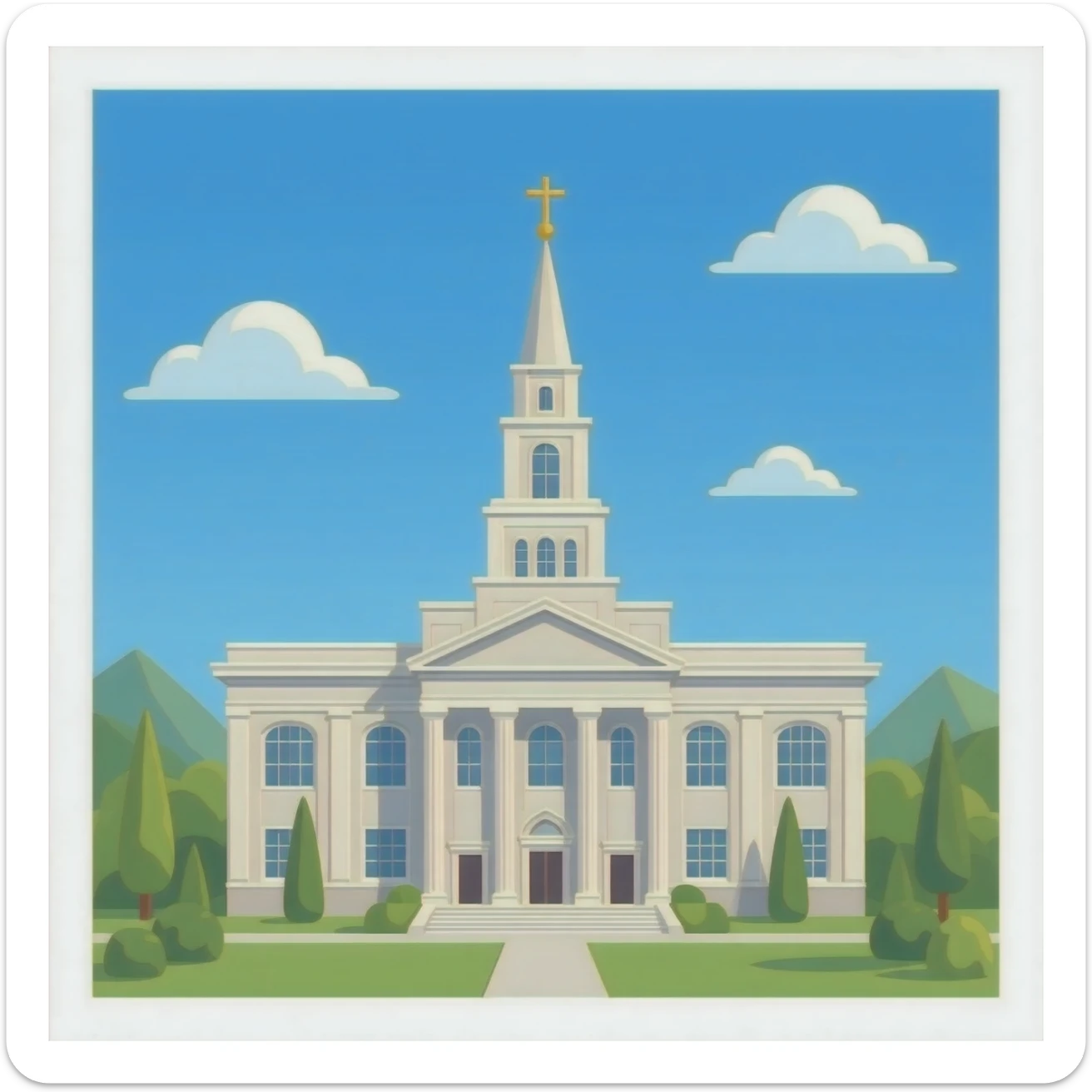 Salt Lake City LDS temple sticker