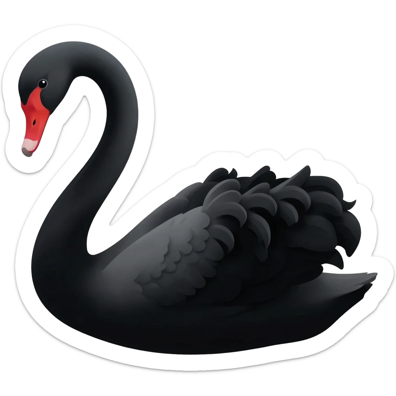 Black swan sticker