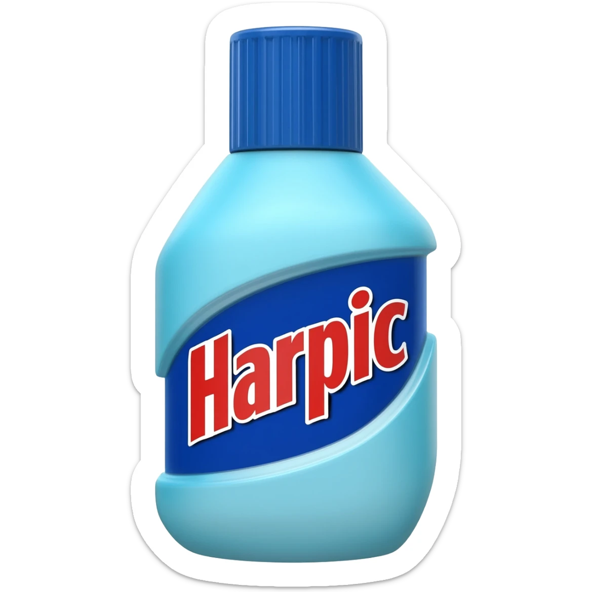harpic bottle sticker