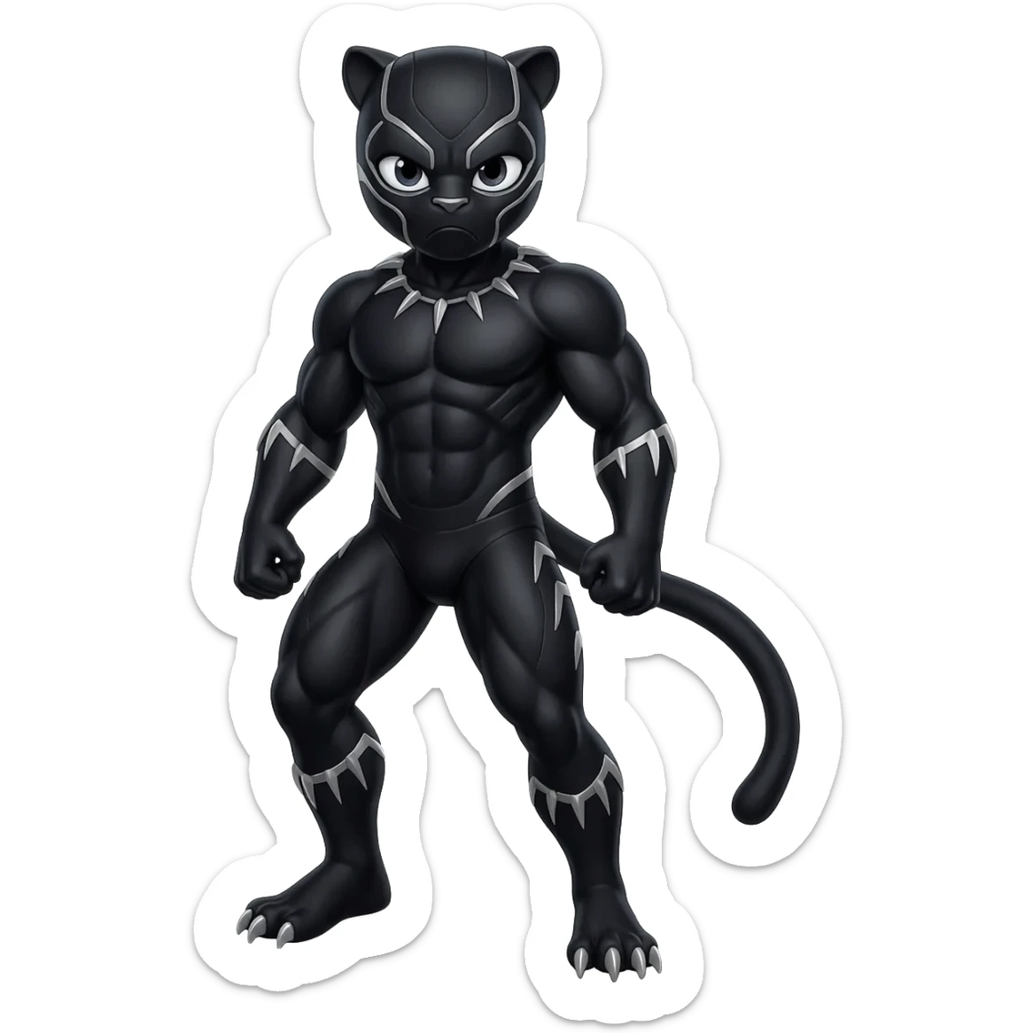 Black panther sticker