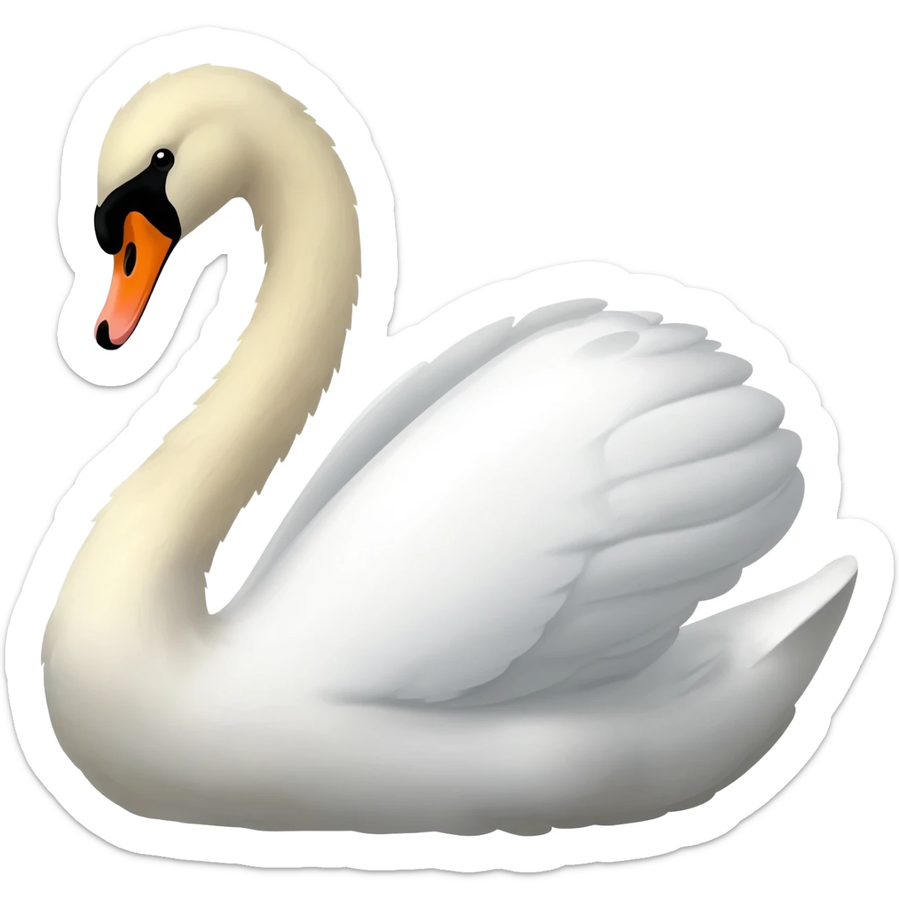 Swan sticker