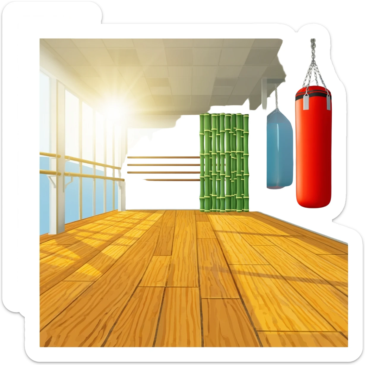 martial arts gym sticker