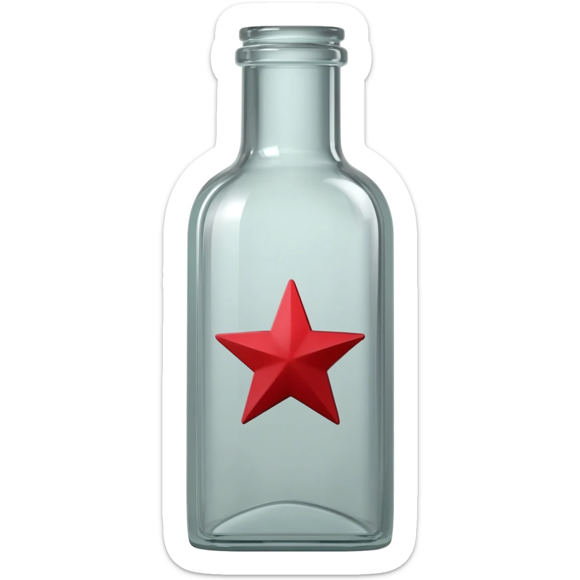 add a red star on the front off the glass sticker