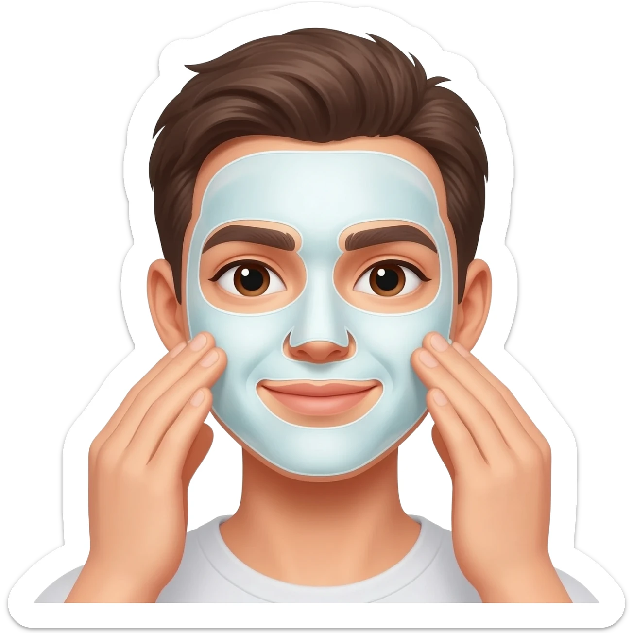 face mask self care sticker