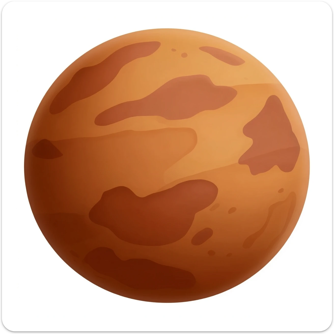 Mars (the planet, not the surface, without the space)) sticker