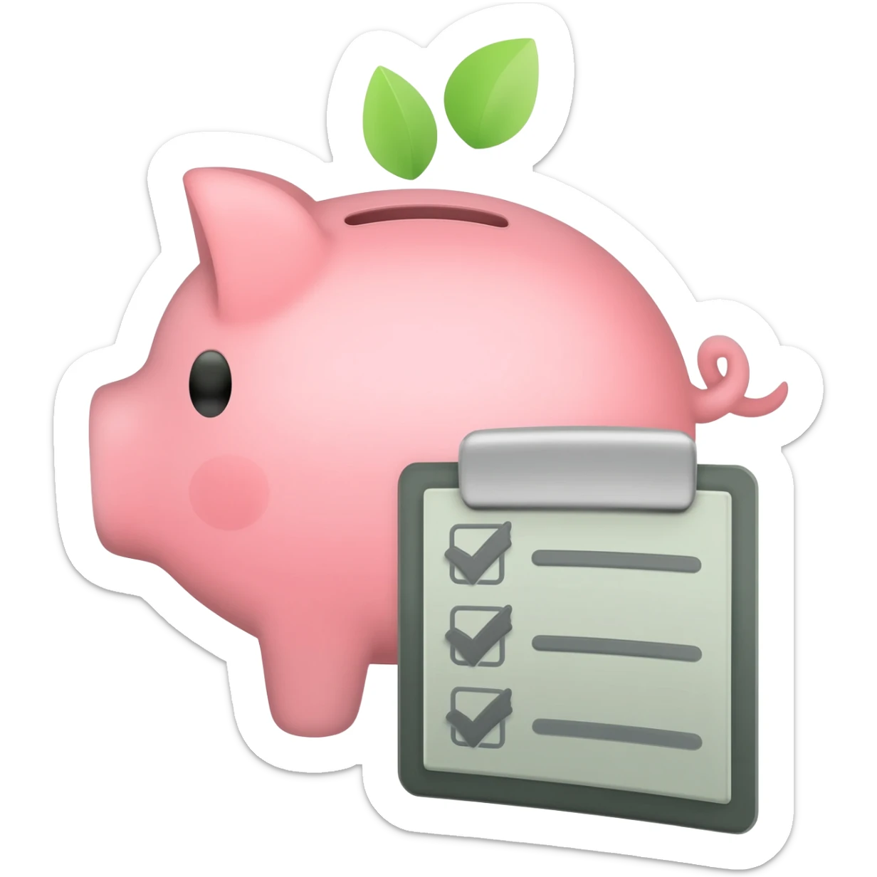 oszczędności i procedury symbol sticker