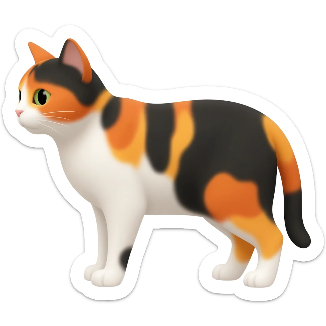 Dreifarbige Katze sticker