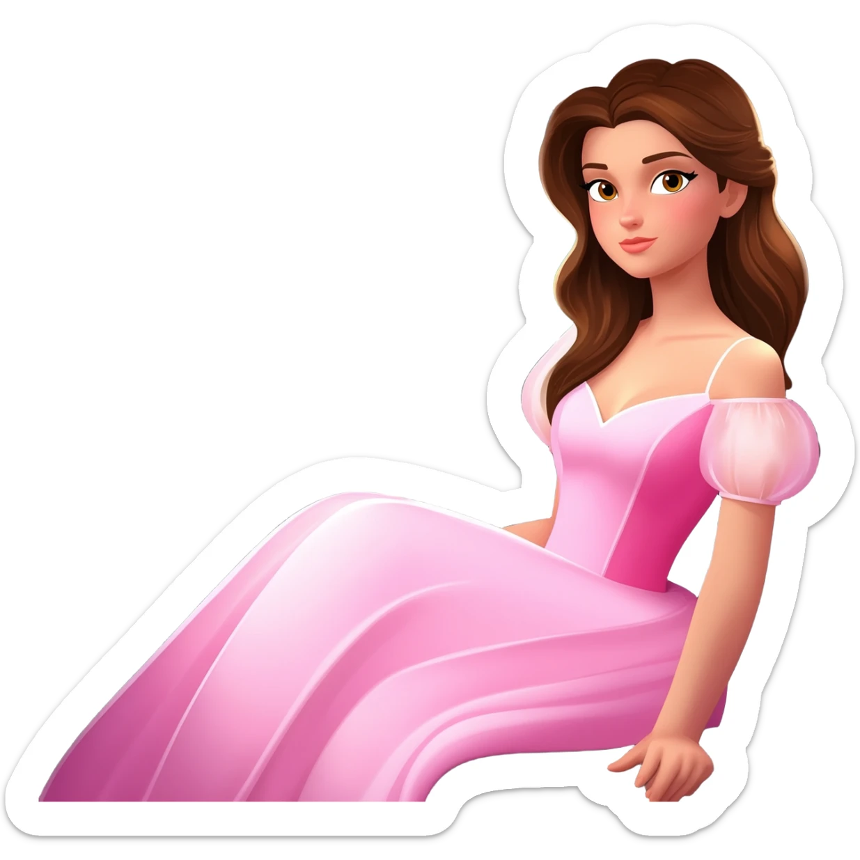 Passenger Princess Vibes with bg. sticker