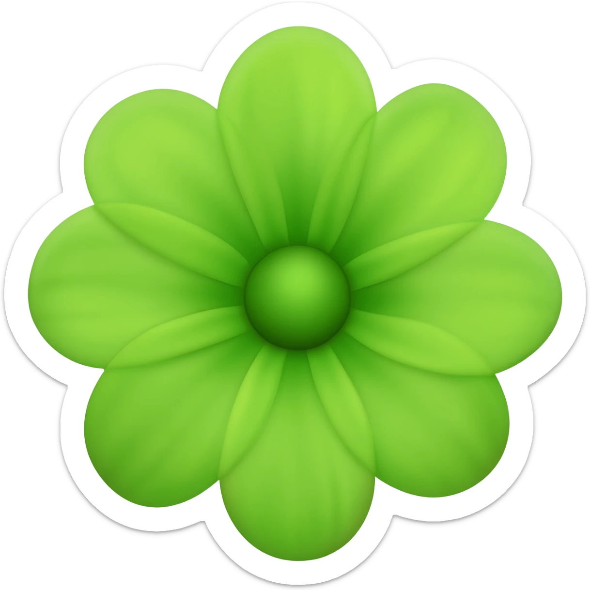 green flower real sticker