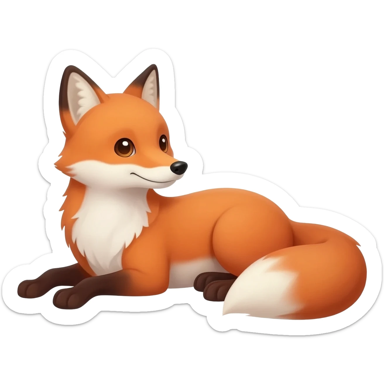 can you make a fox who can do lie really well sticker