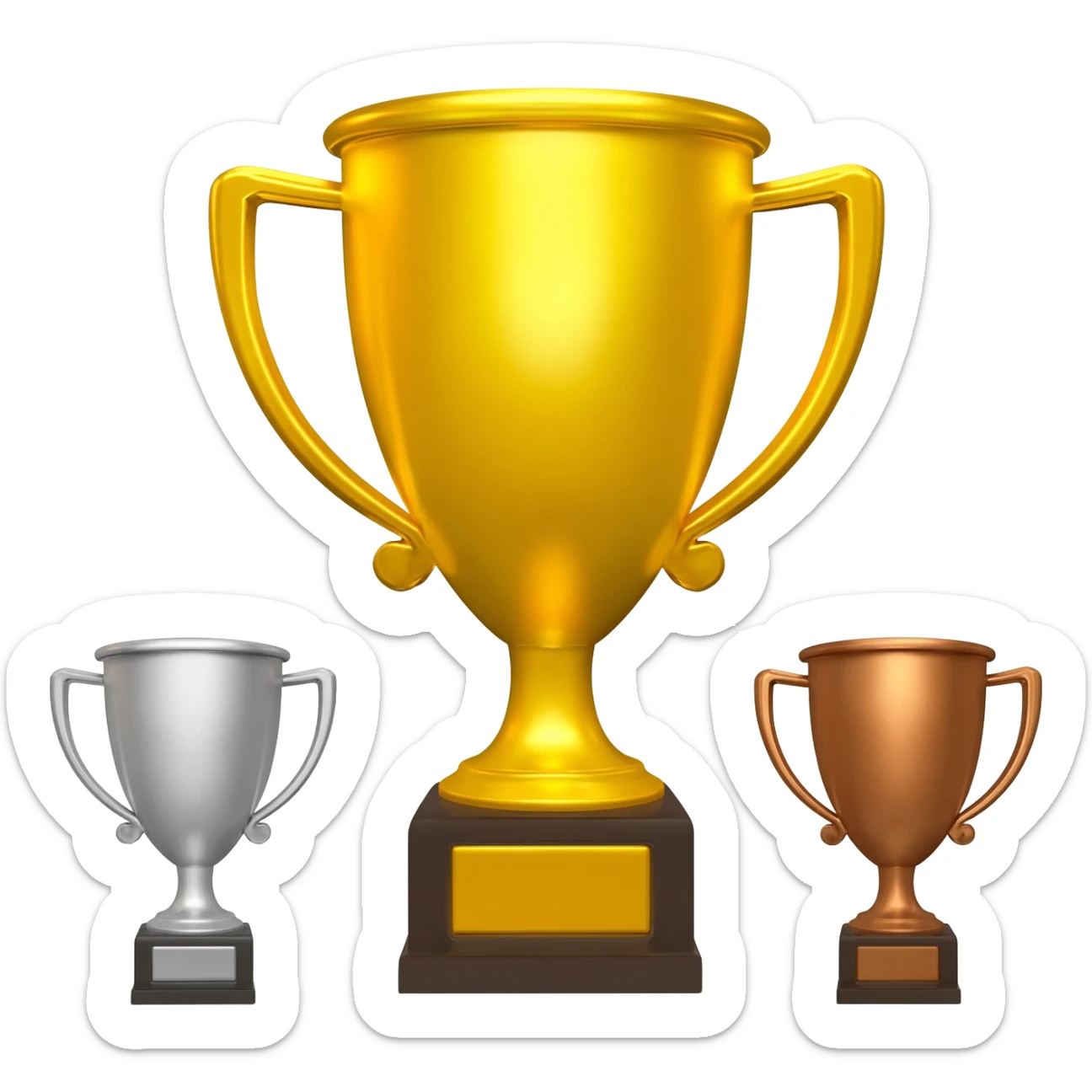 Trofeo oro,plata, bronce sticker