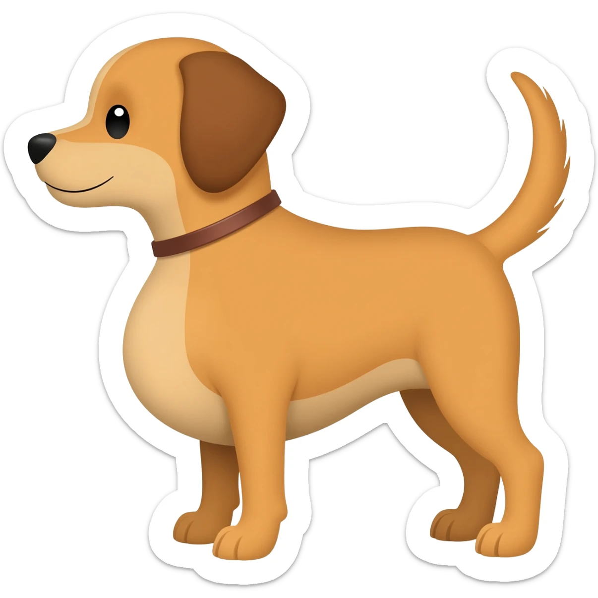 pregnant dog sticker