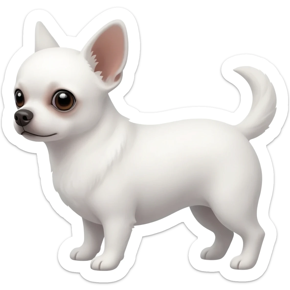 Chihuahua blanc sticker