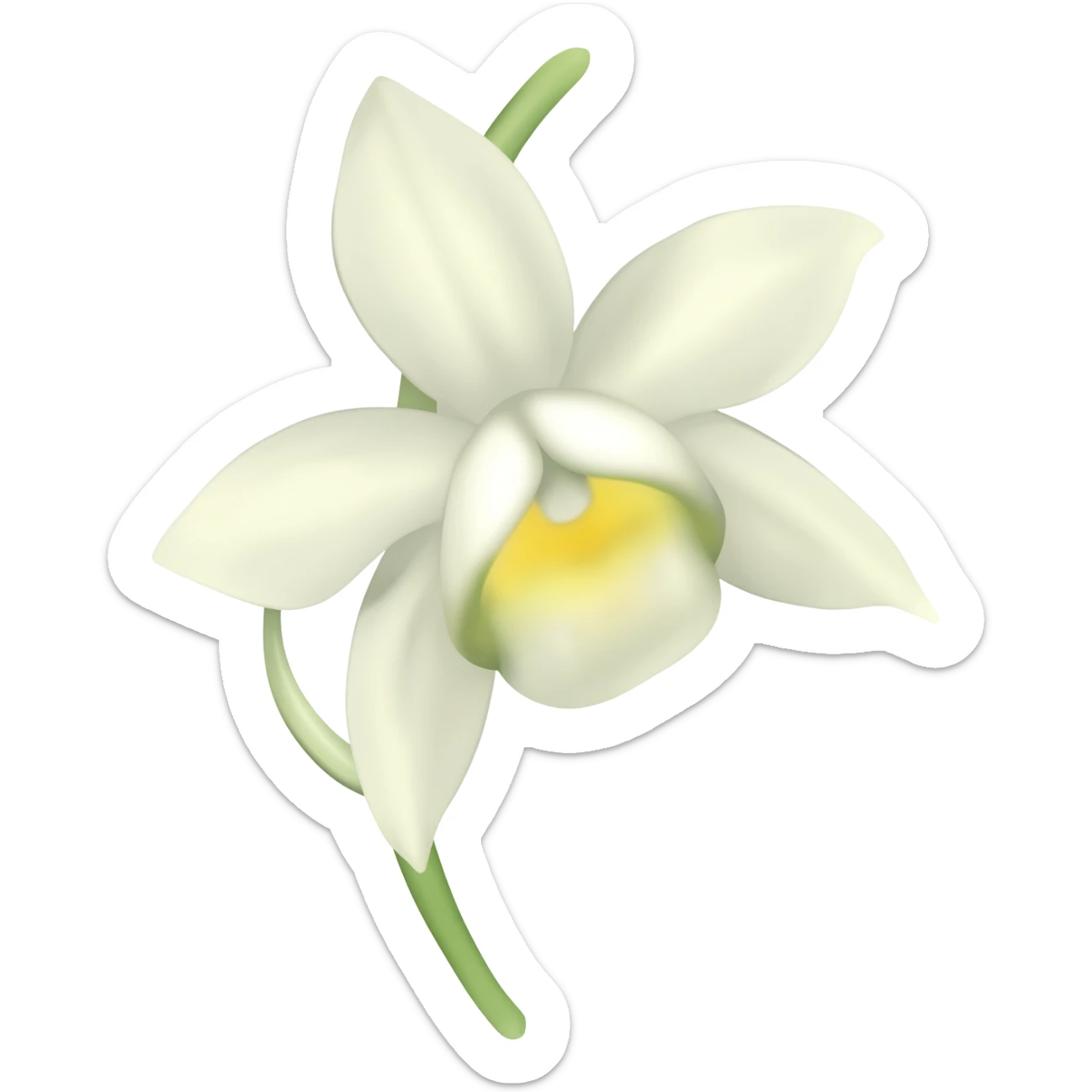 vanilla with the flower sticker