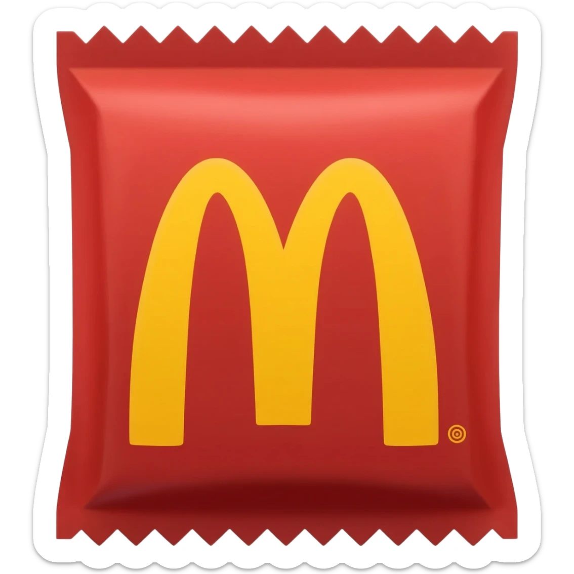 McDonald's coffee packet sticker