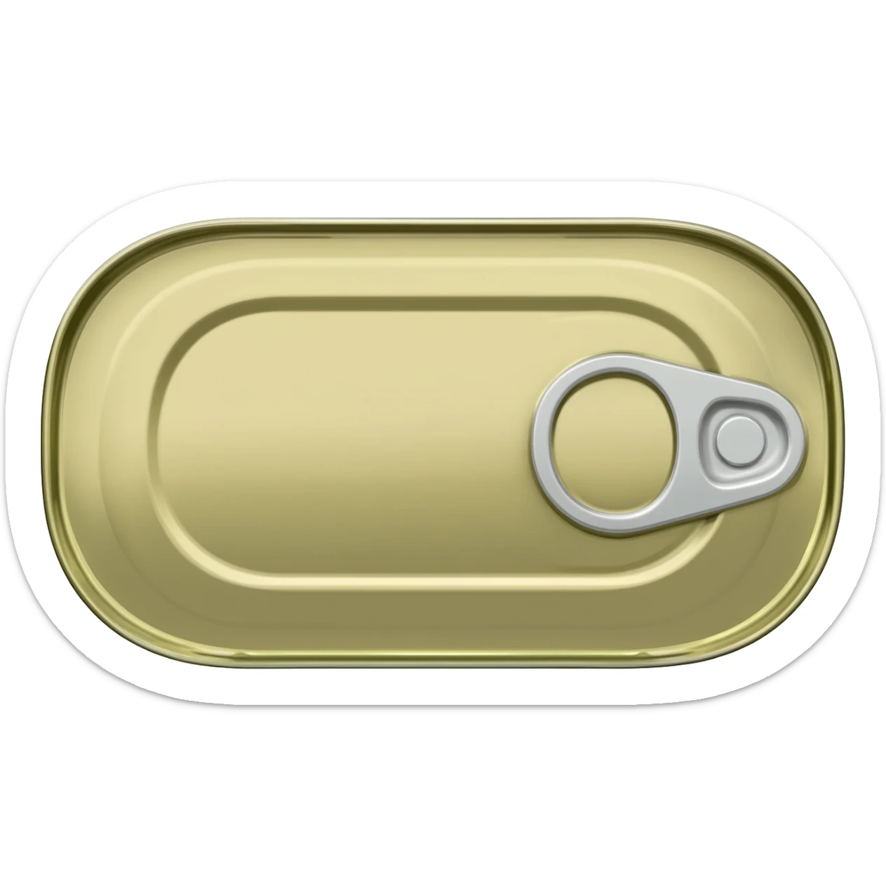 lata de atun con la tapa cerrada sticker