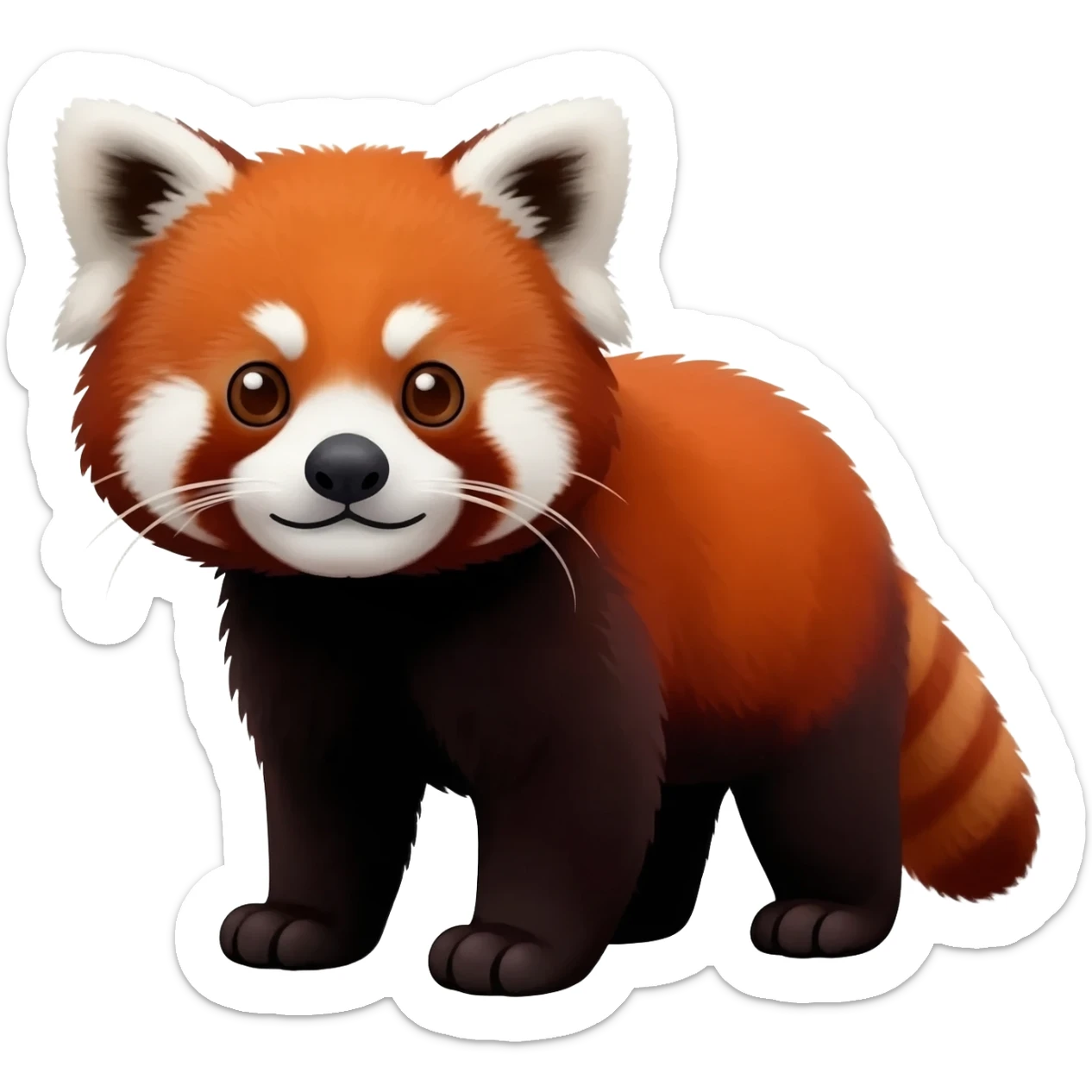 Red panda bear sticker