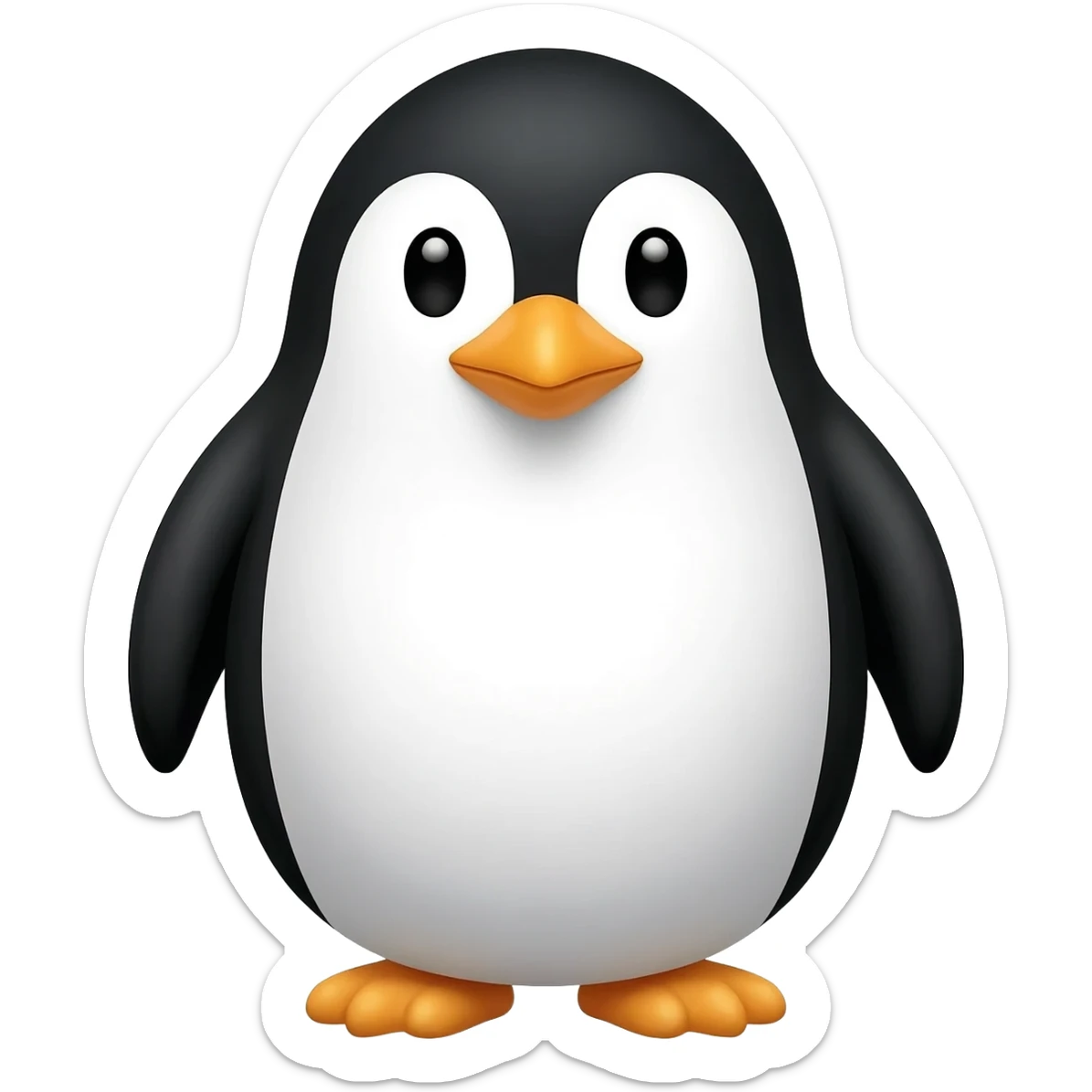 happy penguin sticker
