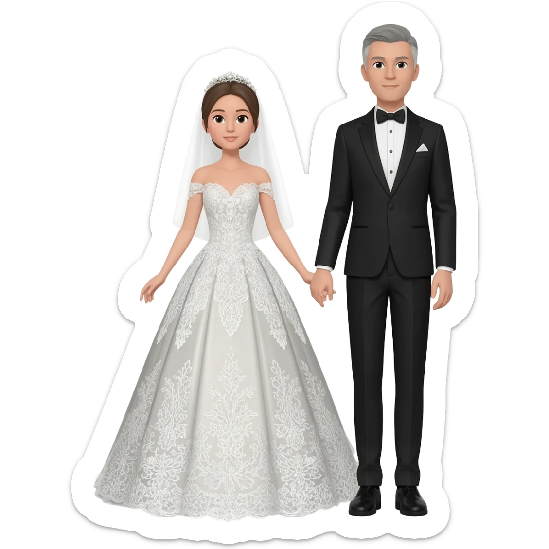 Wedding couple sticker