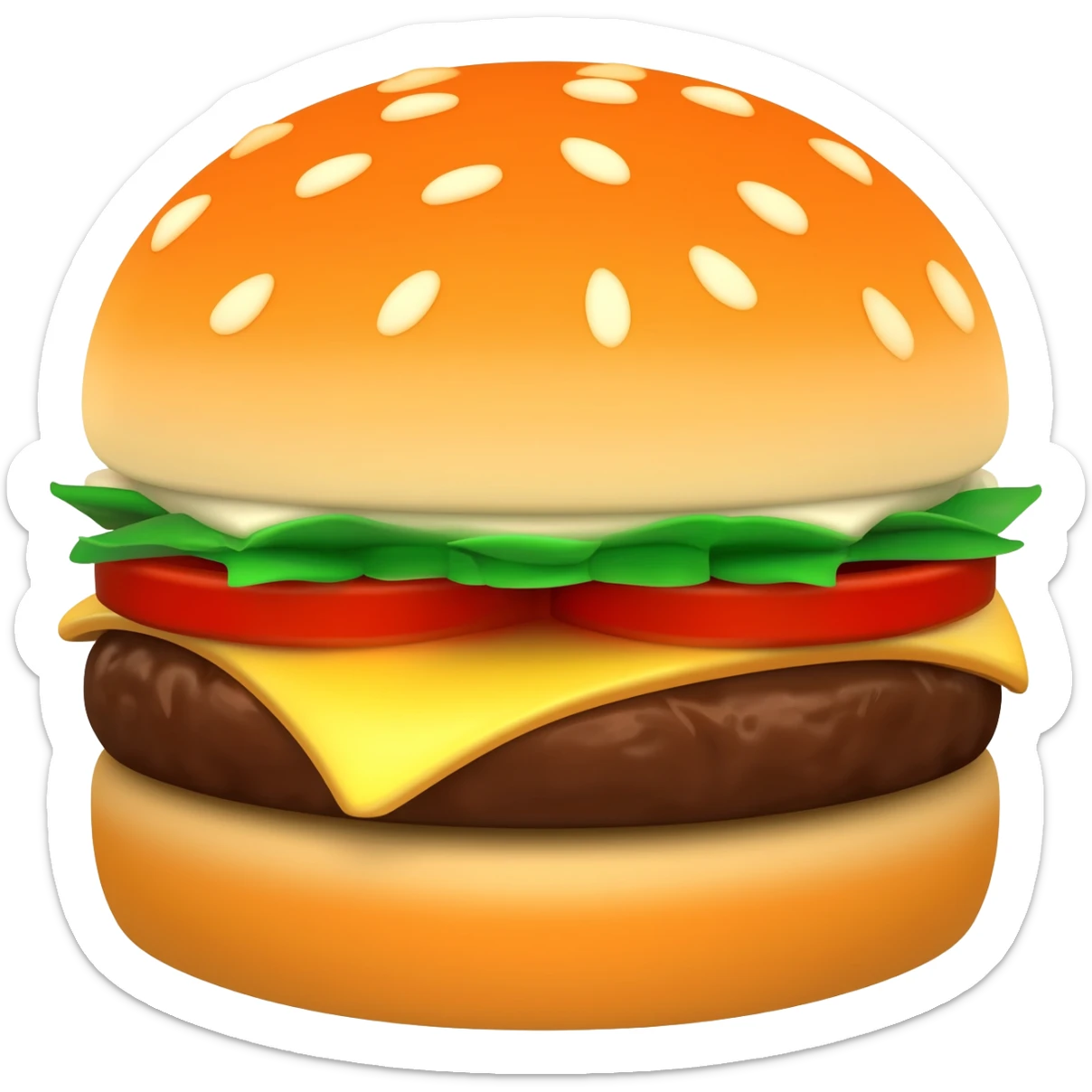 Burger sticker