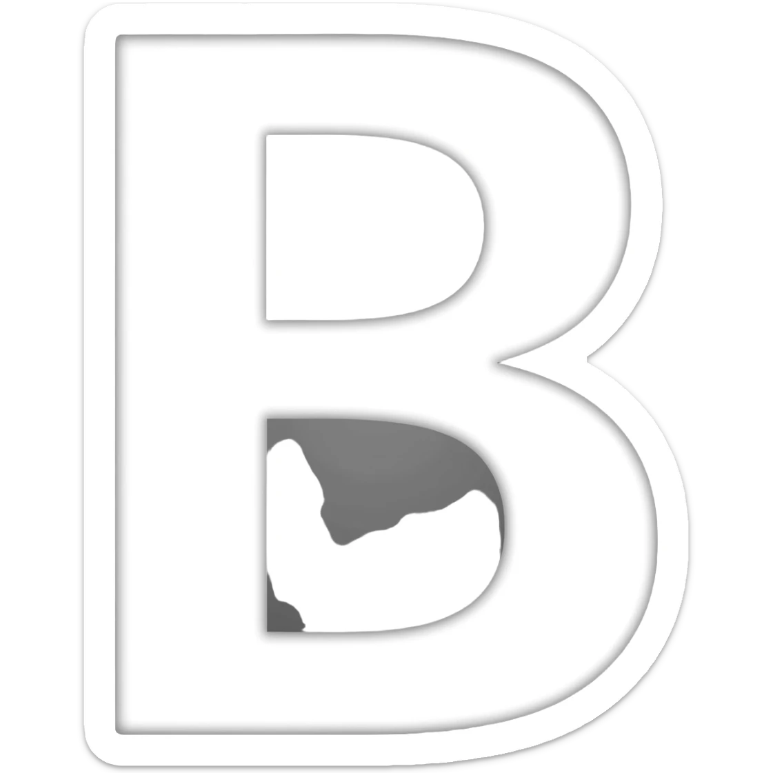 Capital B sticker