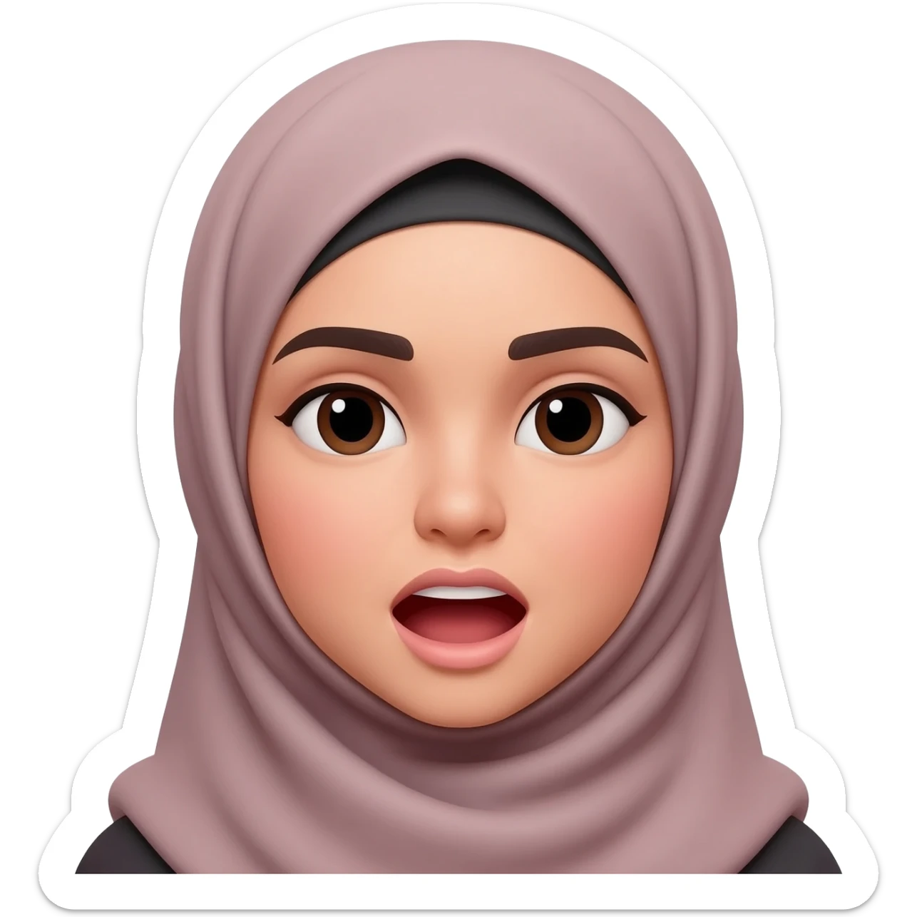 hijabi speaking sticker