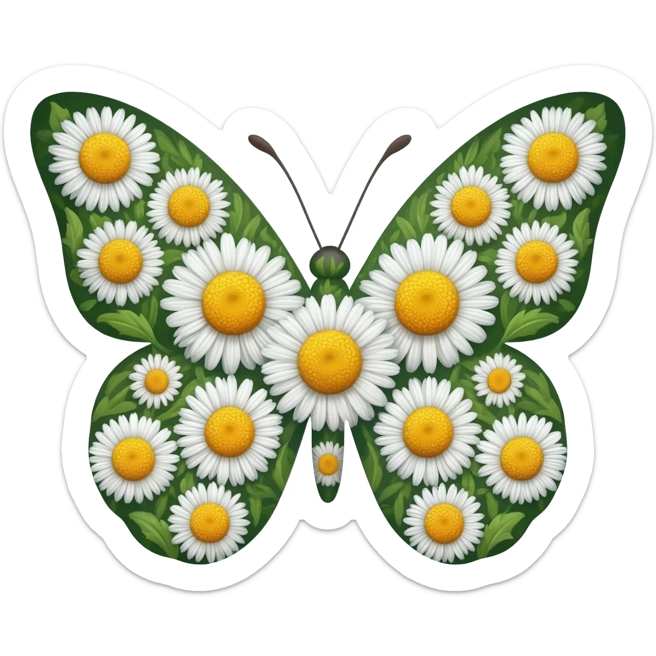БАБОЧКА ИЗ РОМАШЕК sticker