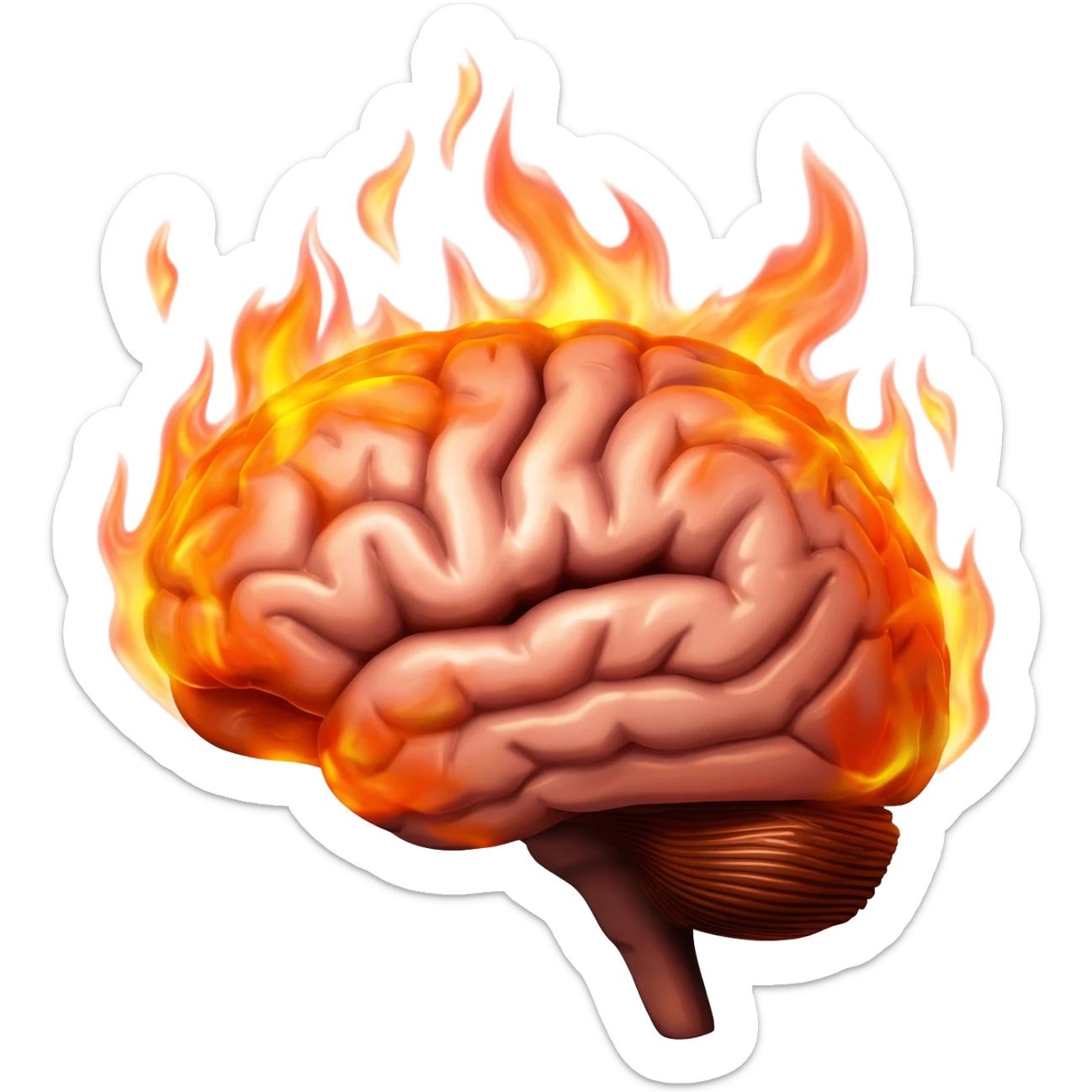 brain-fire sticker
