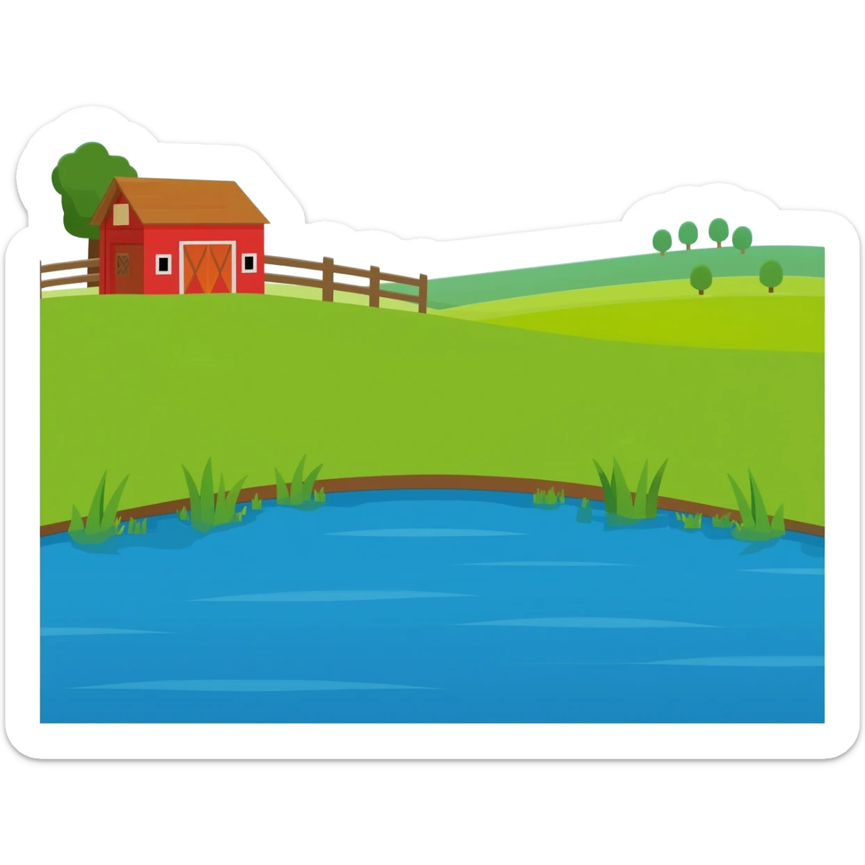 Farm y lakes sticker