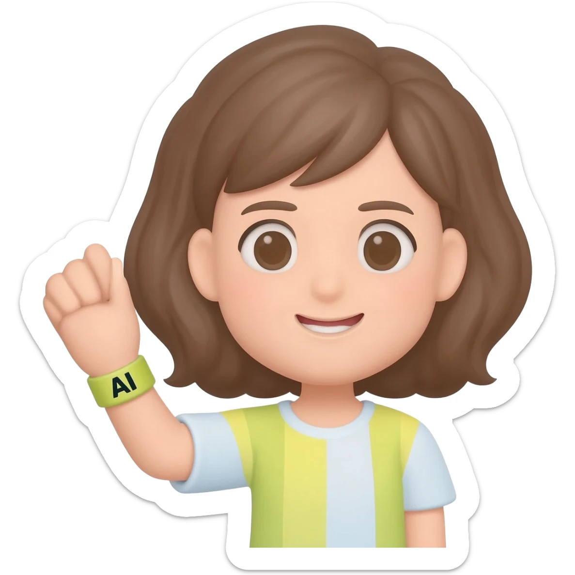 AI BANDED emoji sticker