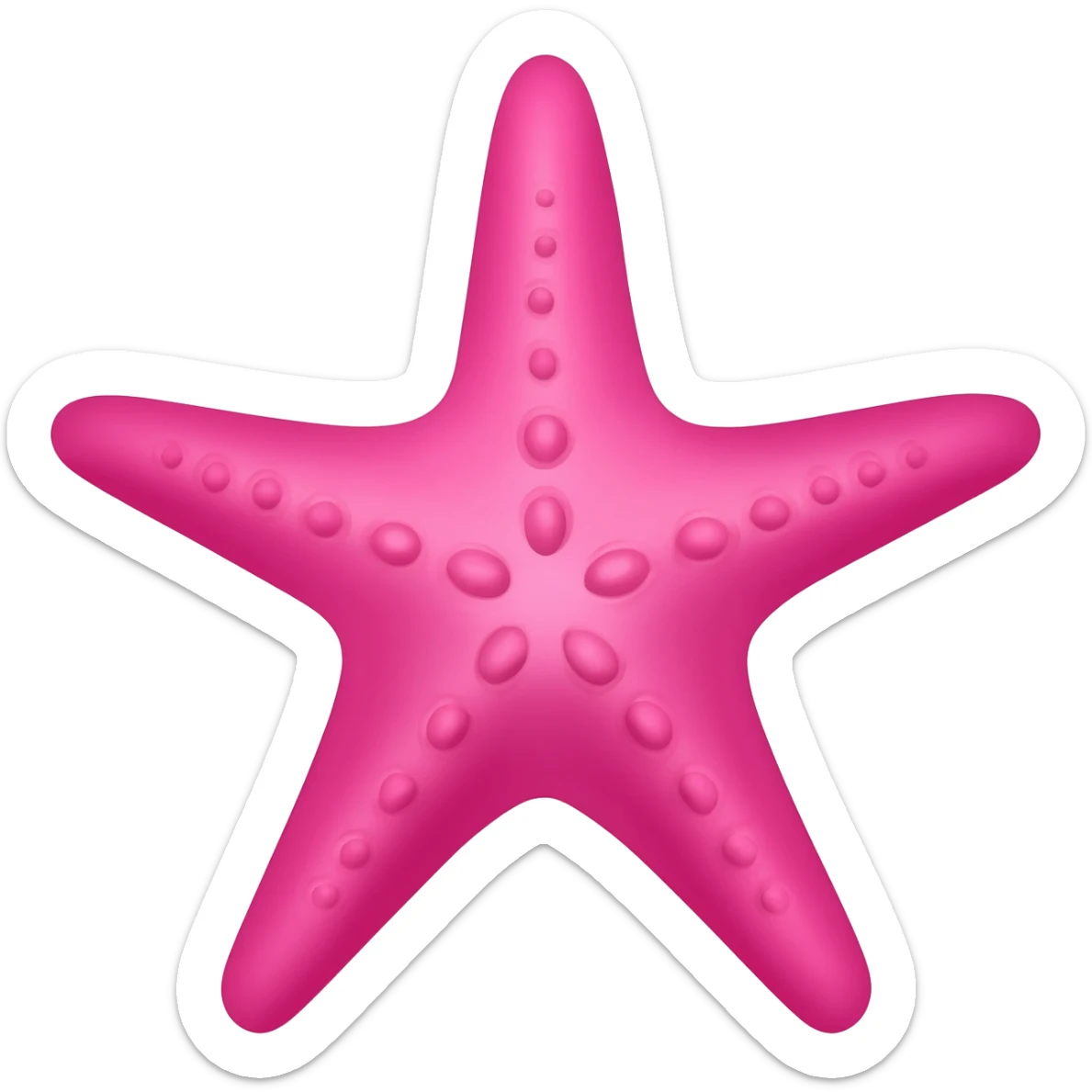 Estrela do mar rosa sticker