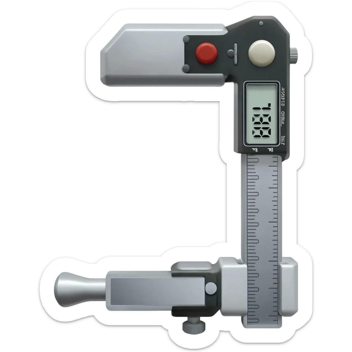 L shaped measuring tool goniometer sticker