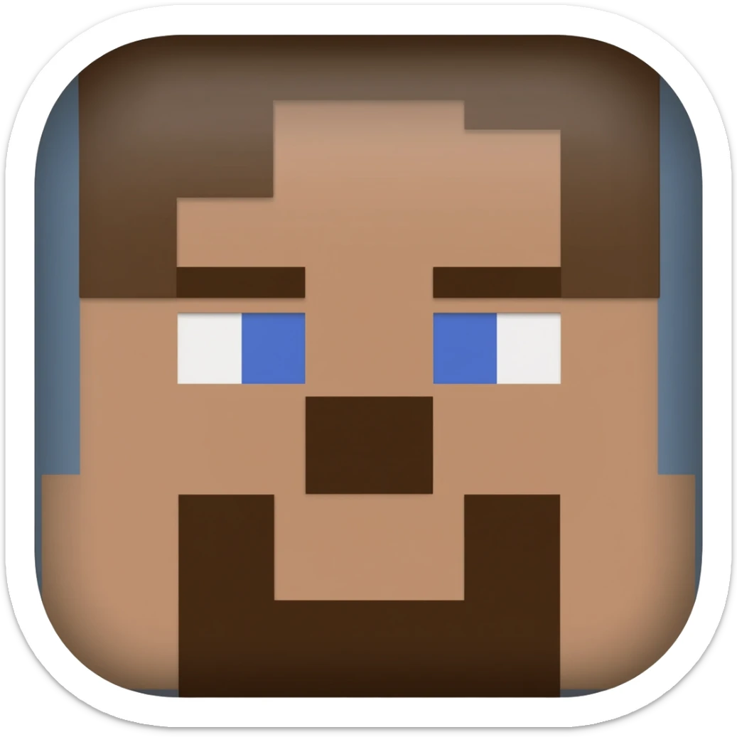 Minecraft game sticker