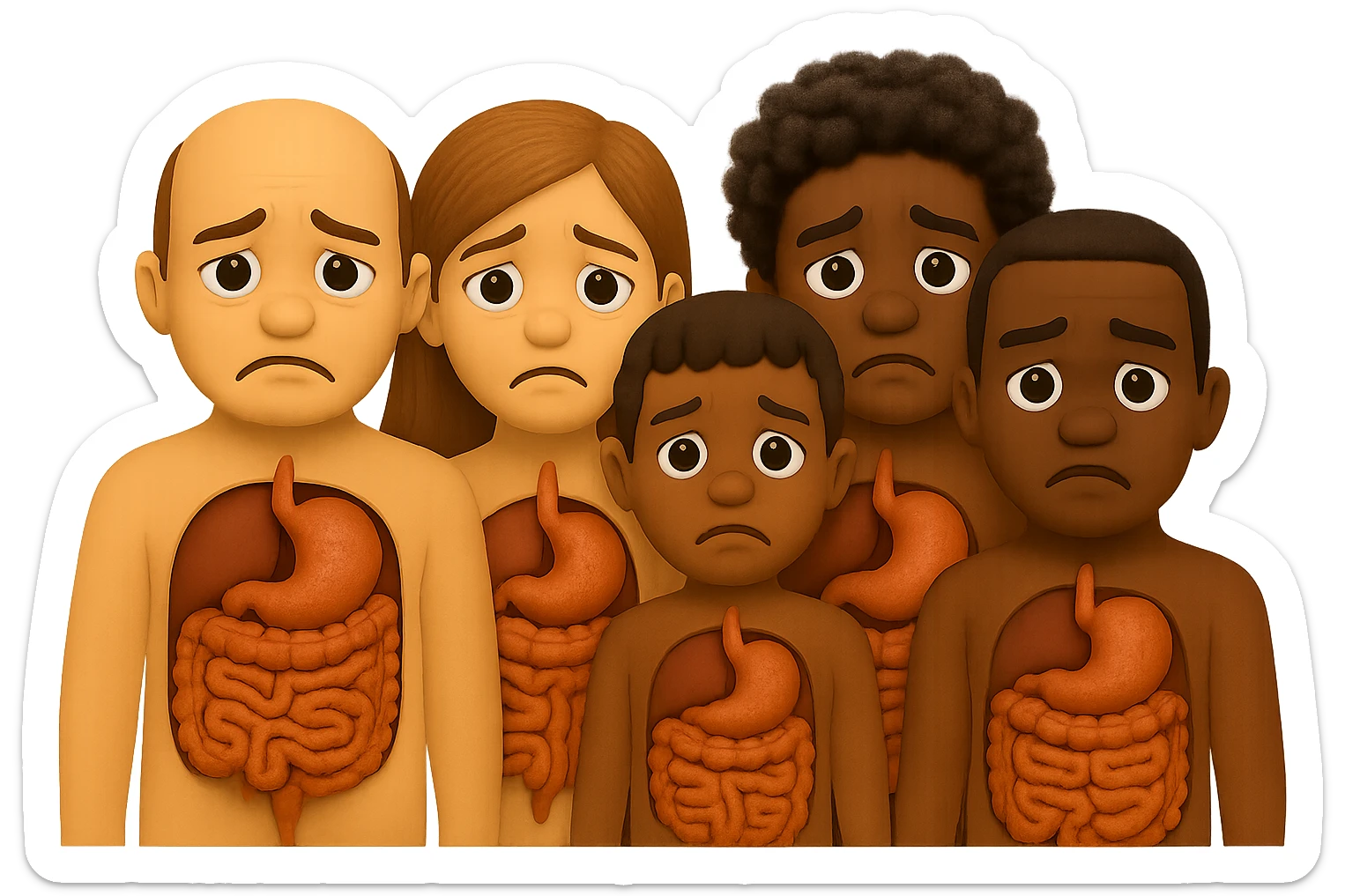 falla identica ma con espressione del volto triste sticker