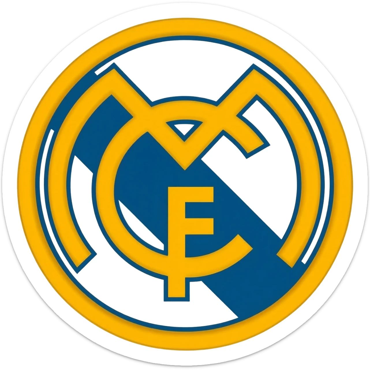 Sigla real madrid sticker