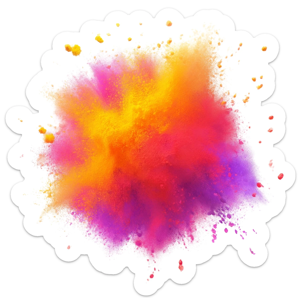 Holi stickers from picture sticker