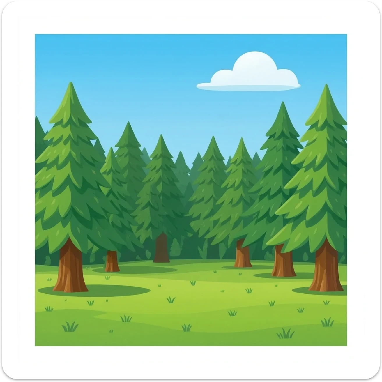 Forest sticker