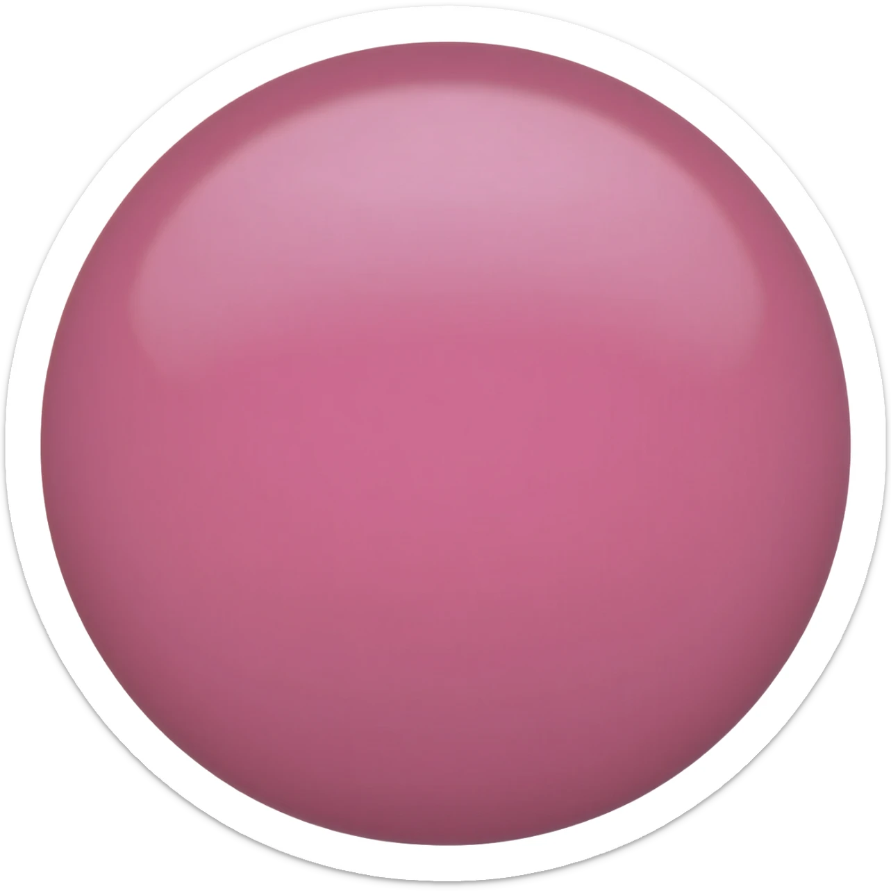 A pink circle sticker