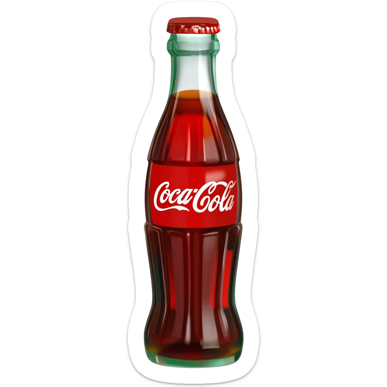 Classic Coca Cola bottle sticker
