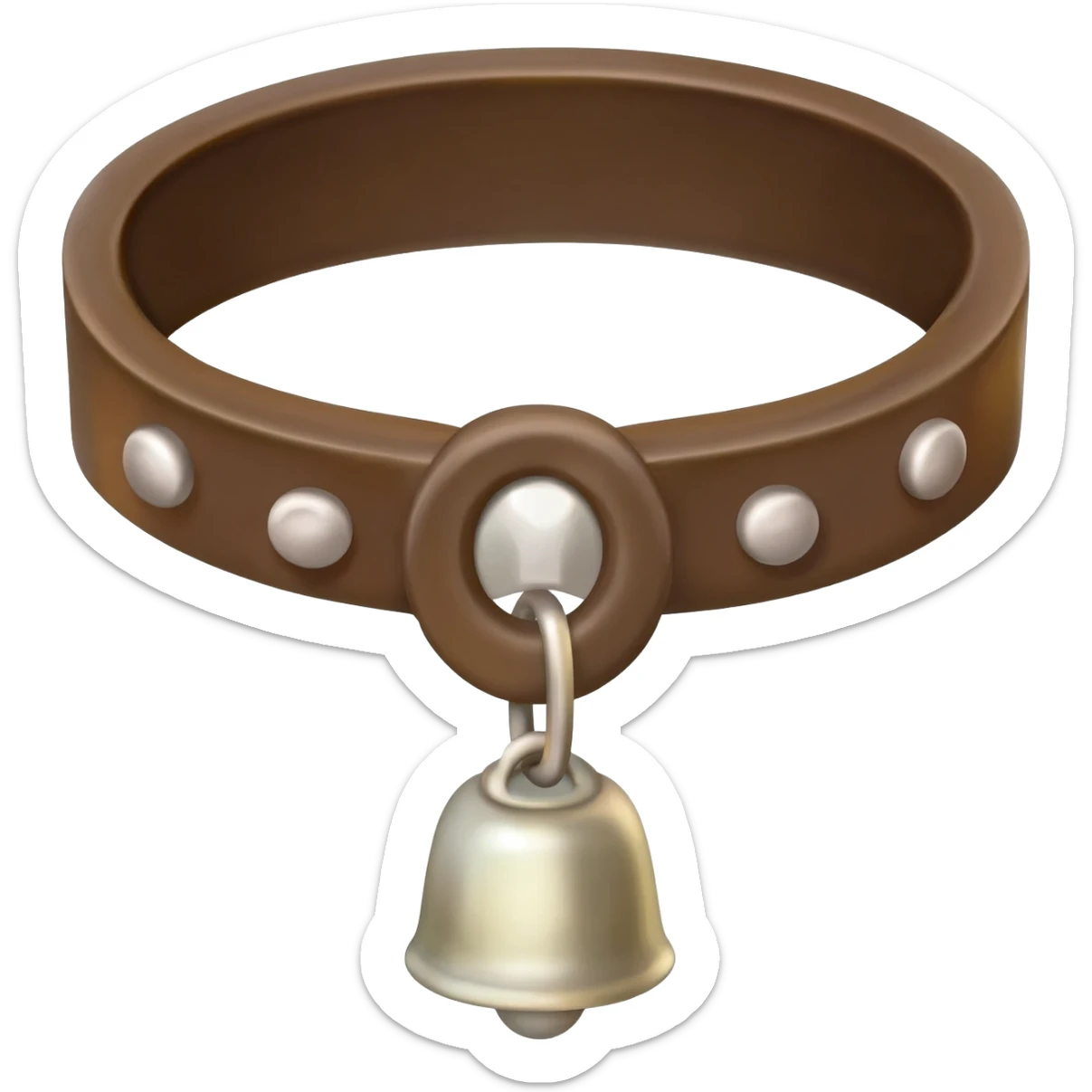 trapezoid form cowbell collar sticker