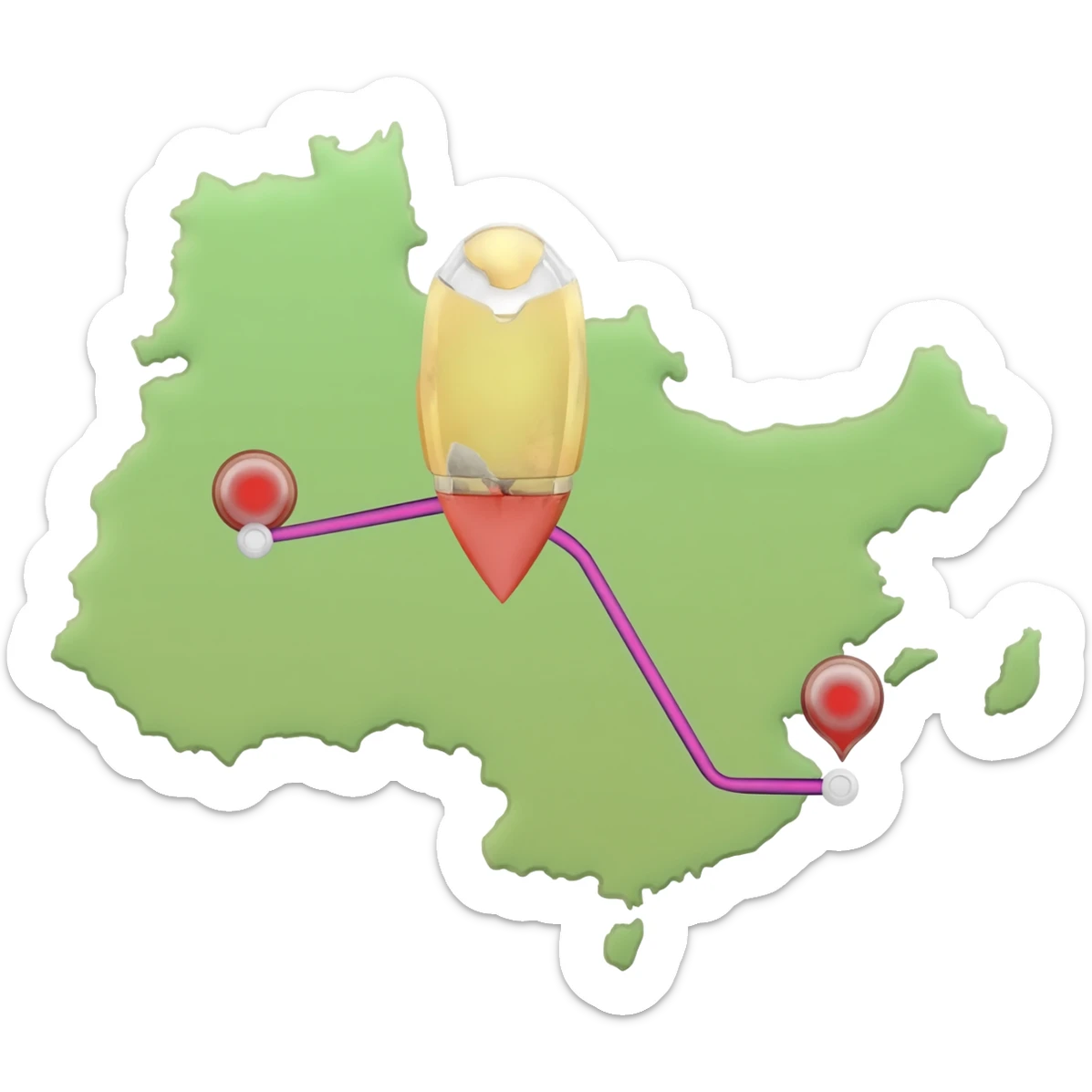 MAPA TURISMO sticker