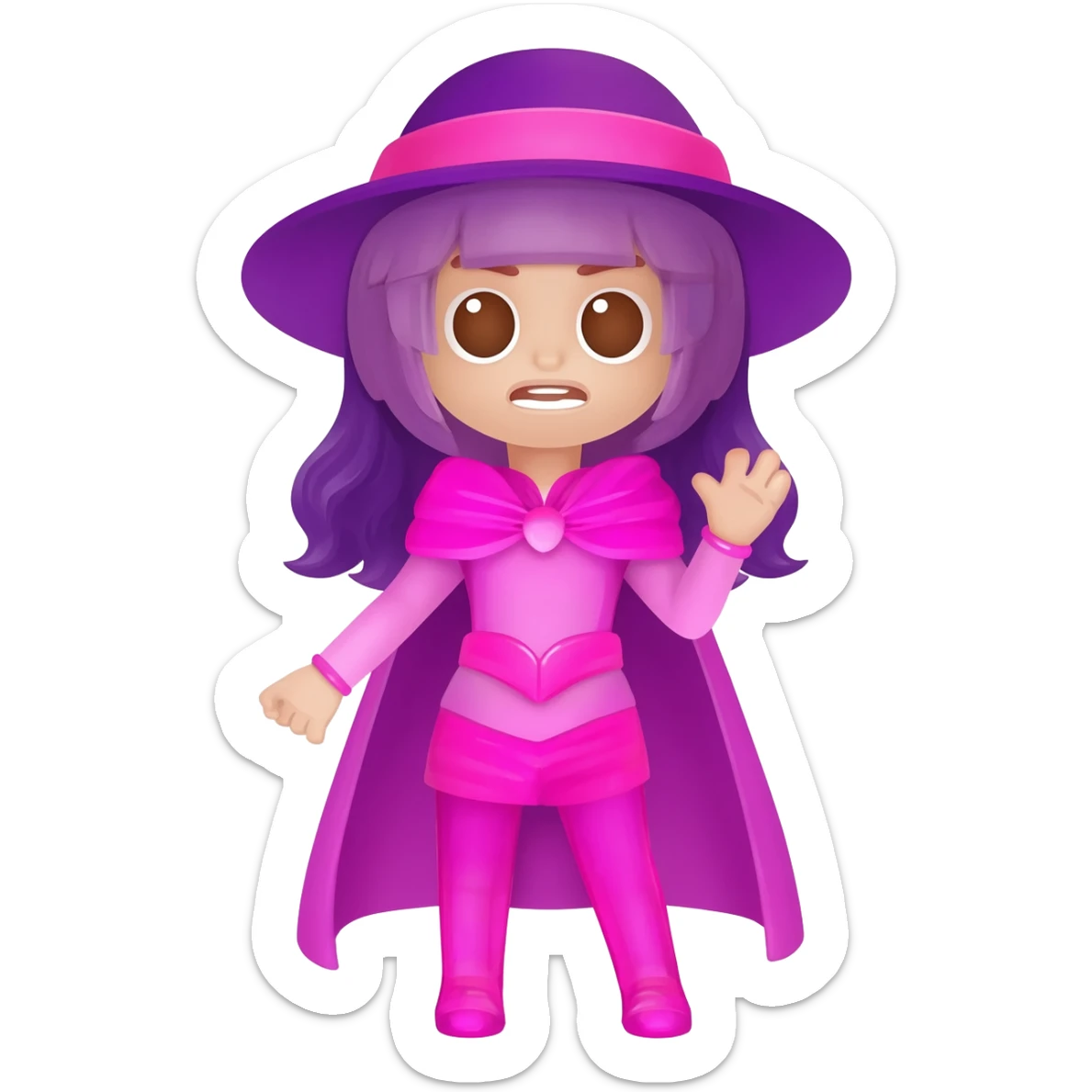 costume rosa e viola sticker