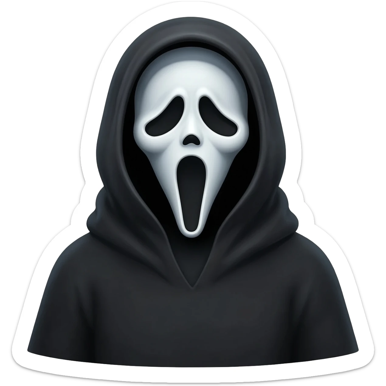 I want an emoji to add in my iPhone keyboard from ghostface, just the mask sticker