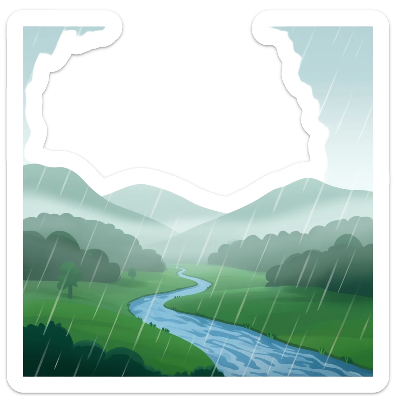 Rainy sticker
