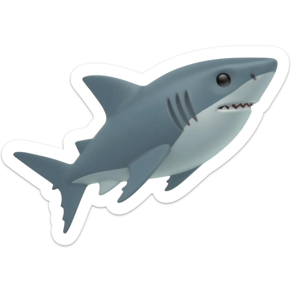 Un requin en forme d'avion de chasse sticker