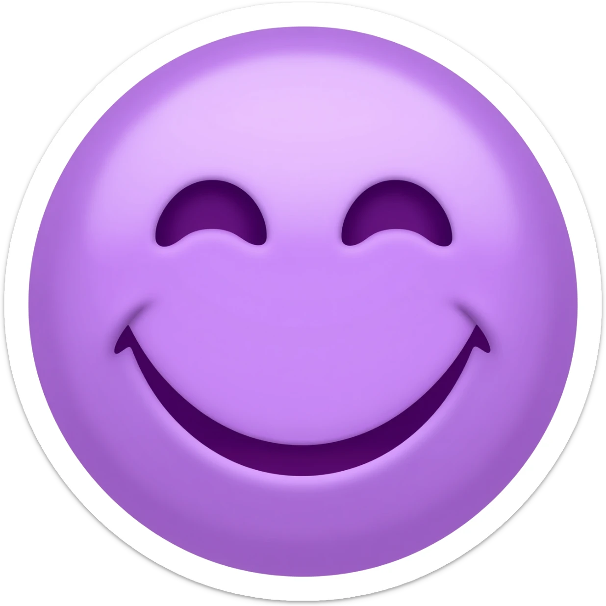 Emojis color morado lila sticker