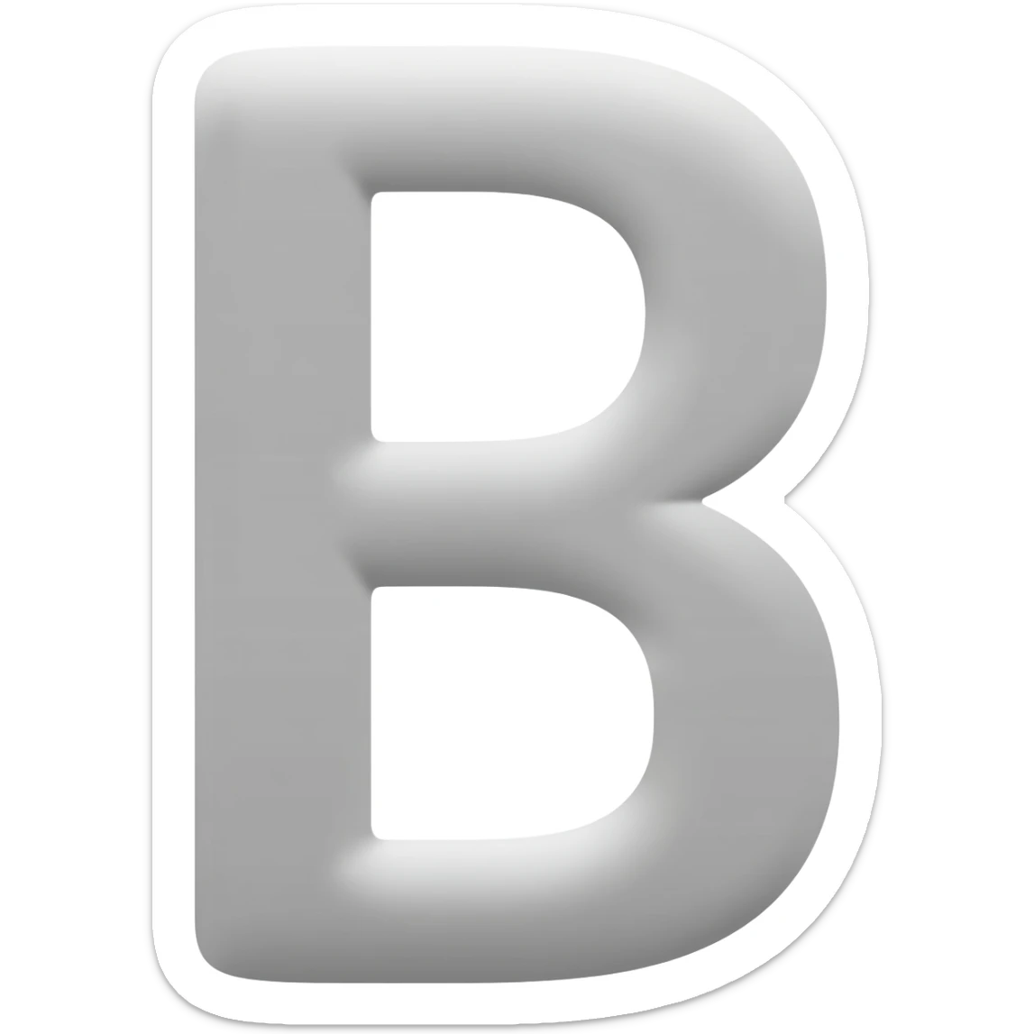Capital B sticker