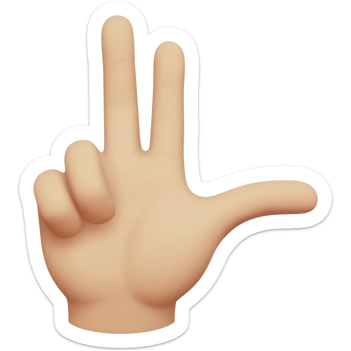 T in sign language emoji sticker
