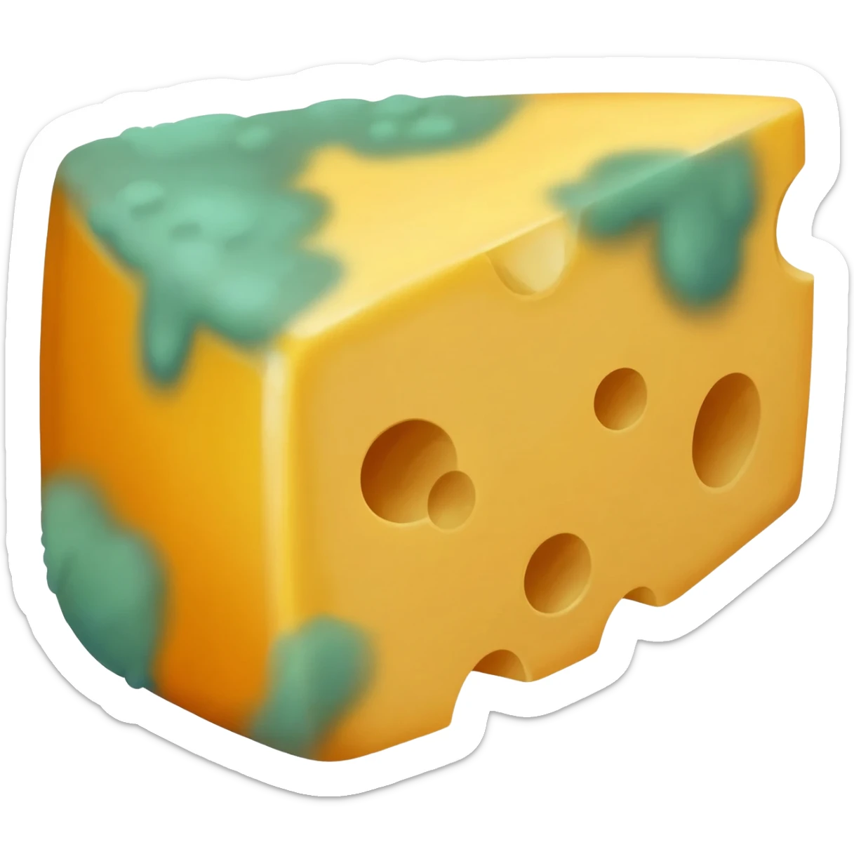 Moldy cheddar cheese sticker