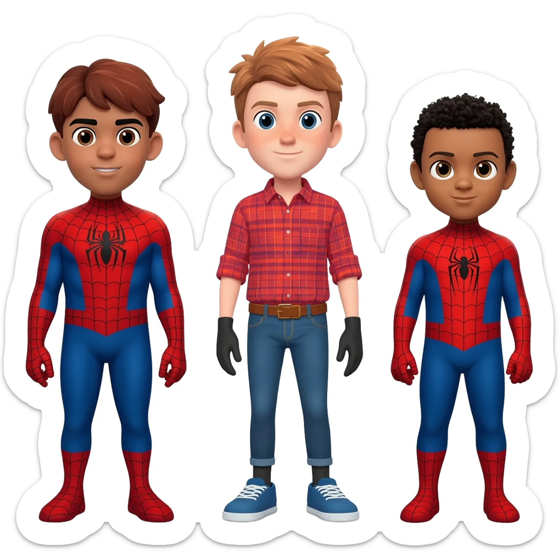 Spider mans Siblings sticker